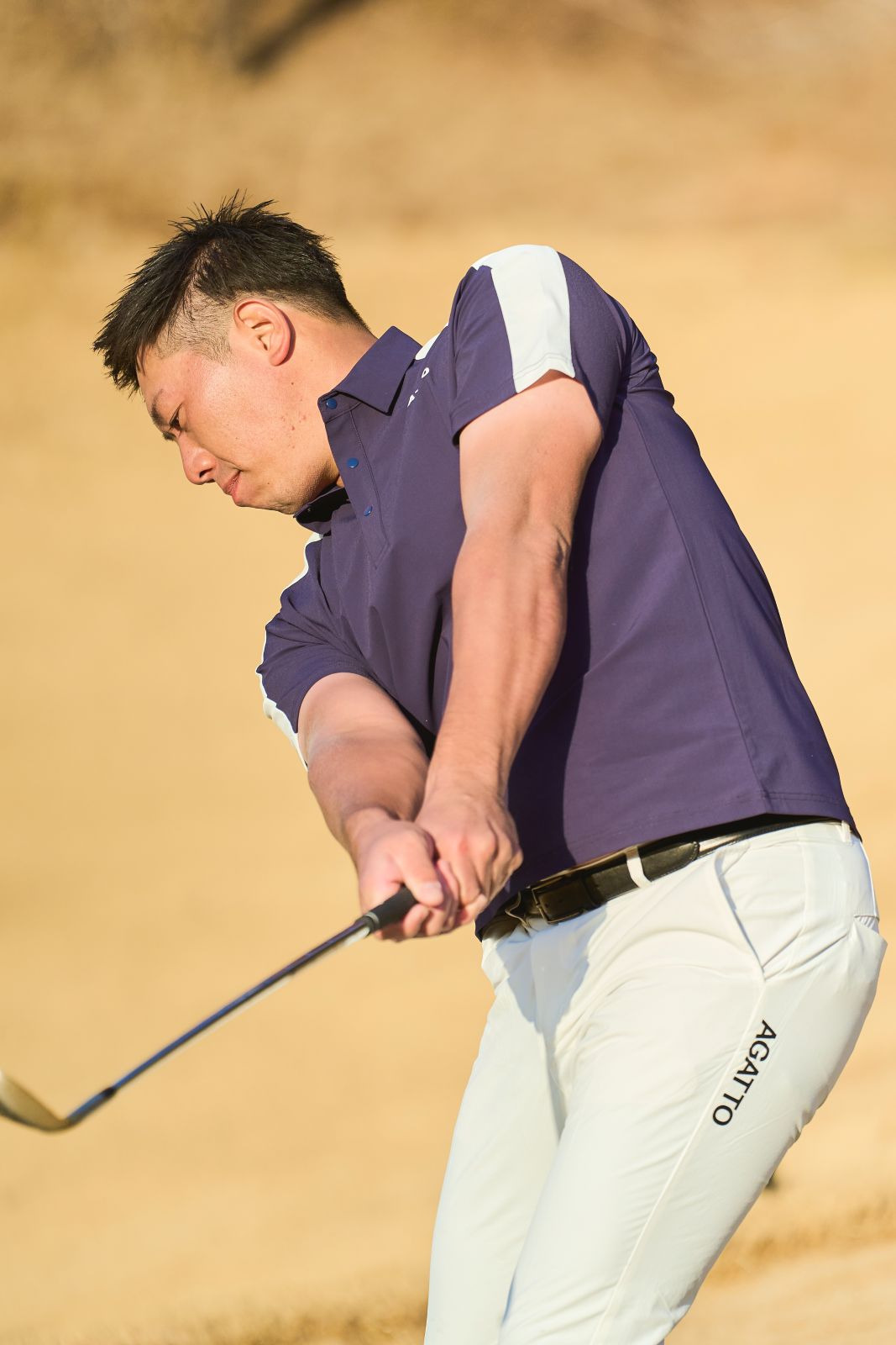 Bi-Color Panel POLO NAVY×WHITE