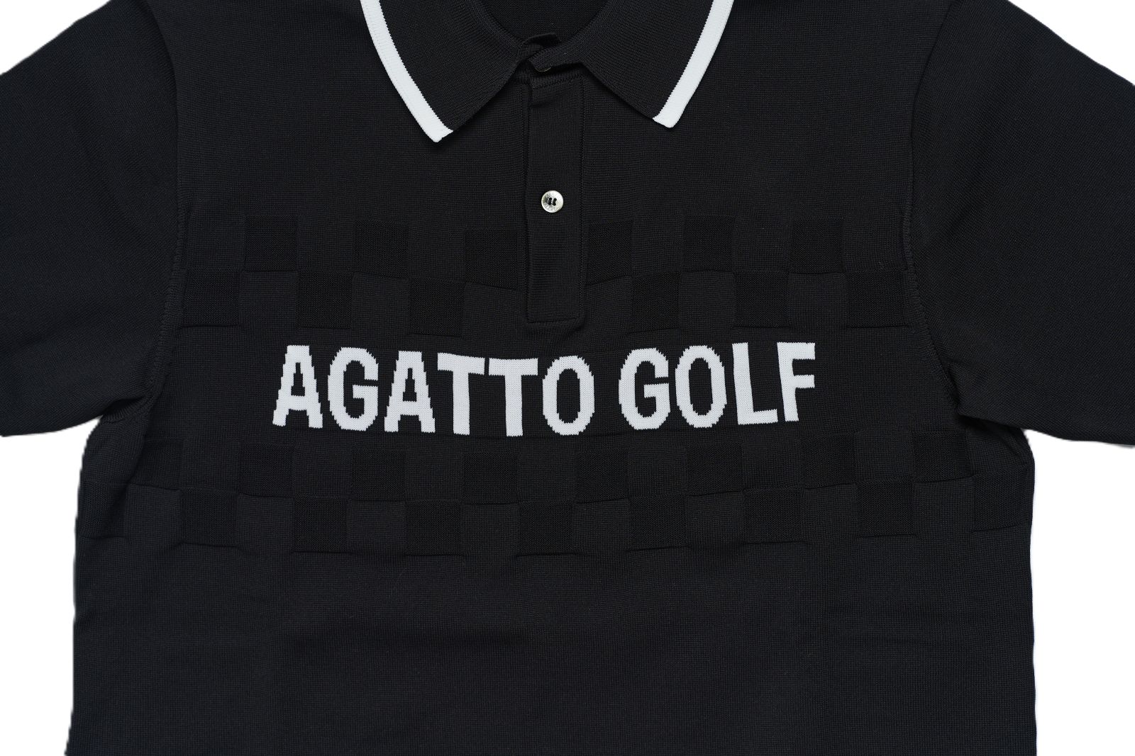 Waffle Grid Polo BLACK | TOPS | 【公式】AGATTO（アガット）