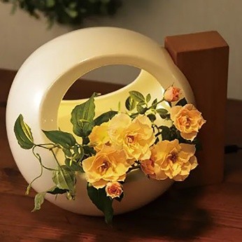 ライト付きフラワーベース