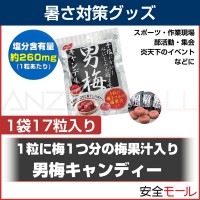 男梅キャンディー HO-273A (1袋17粒入り) 熱中対策 塩分補給|塩分・水分補給商品|暑さ対策商品