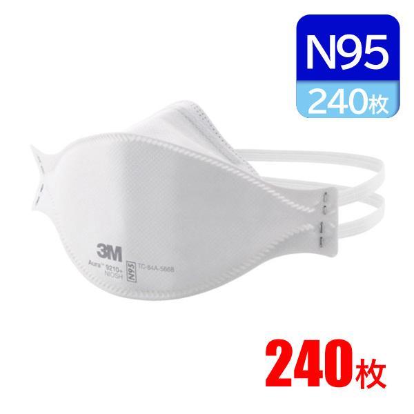 3M N95 �Ȥ��Τ� �ɿХޥ��� CDC NIOSH ������ Aura 9210+ N95 240��