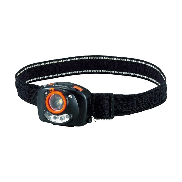 TRUSCO LED�إåɥ饤�� 125�롼��� �֥�å� THLC-113A-BK