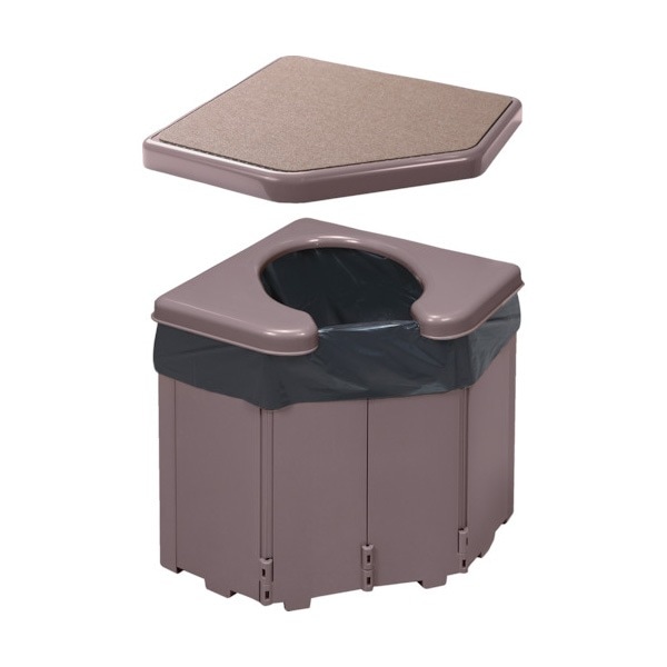 サンコー ポータブルコーナートイレ R-46|簡易トイレ|防災グッズ