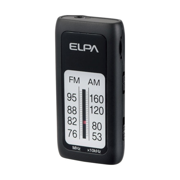 ELPA AM/FMスリムラジオ ER-S61F|携帯ラジオ・スピーカー|防災グッズ