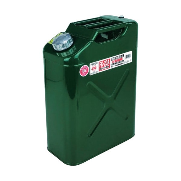メルテック 20L縦型ガソリン携行缶 FK-20A|ガソリン携行缶|防災グッズ