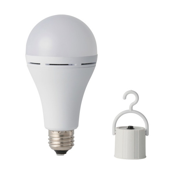 カリハナ製作所 蓄電型LED電球 防災電球 昼白色 KS01-WH|懐中電灯・ランタン|防災グッズ
