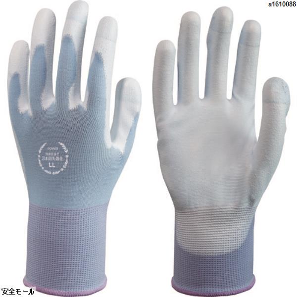 トワロン ウレタン背抜き手袋 快適背抜き3本指先強化 LL　857LL　1双|保護具|工業用副資材A