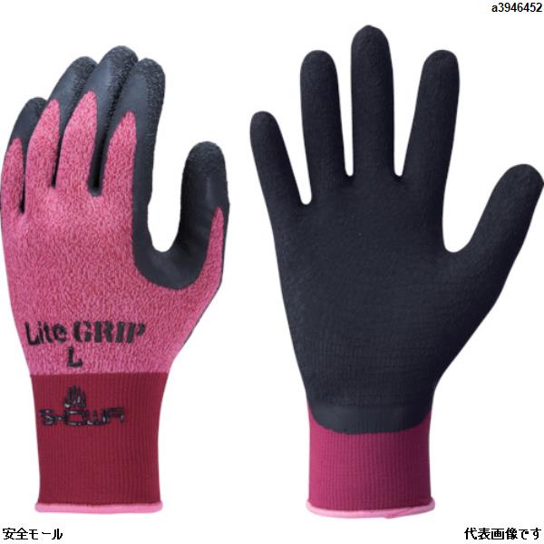 ショーワ 天然ゴム背抜き手袋 ライトグリップ レッド Sサイズ　NO341SR　1双|保護具|工業用副資材A