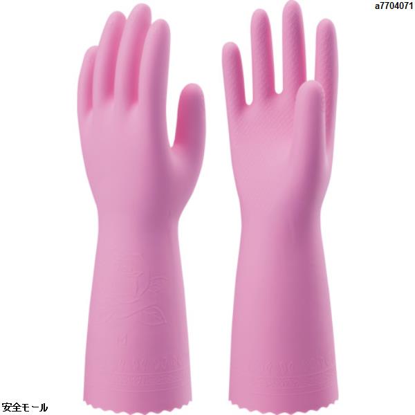 ショーワ 塩化ビニール手袋 ナイスハンドミュー厚手 ピンク Mサイズ　NHMIAMP　1双|保護具|工業用副資材A