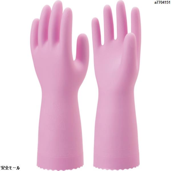 ショーワ 塩化ビニール手袋 ナイスハンドミュー中厚手 ピンク Sサイズ　NHMICSP　1双|保護具|工業用副資材A