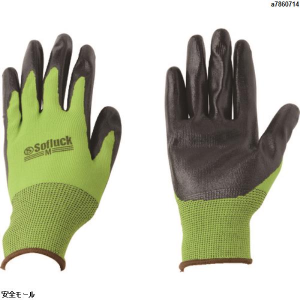 丸五 ソフ楽っく#2300 グリーン L　SR2300GRL　1双|保護具|工業用副資材A