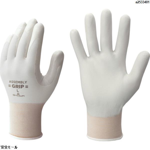 ショーワ ニトリルゴム背抜き手袋 No370組立グリップ グレー Lサイズ　NO370L　1双|保護具|工業用副資材A
