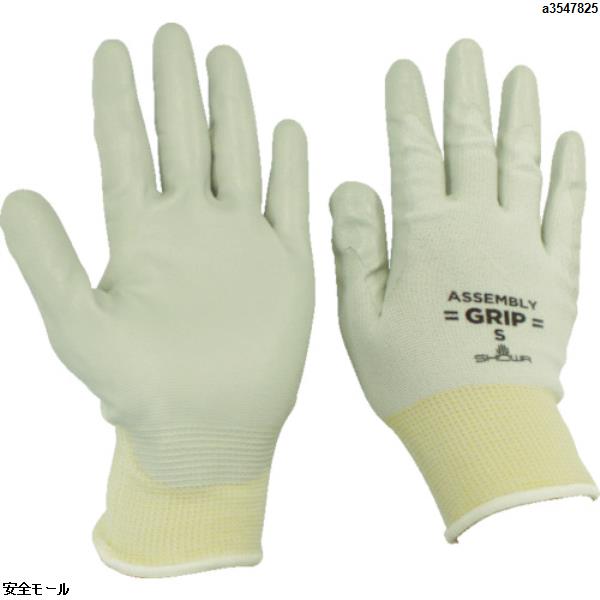 ショーワ ニトリルゴム背抜き手袋 No370組立グリップ グレー Sサイズ　NO370S　1双|保護具|工業用副資材A