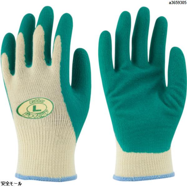 トワロン 天然ゴム背抜き手袋 ジョイハンドゴム背抜き L　307L　1双|保護具|工業用副資材A