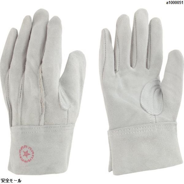 トワロン 牛床革手袋 M-Aパチ付(外縫い)　452　1双|保護具|工業用副資材A