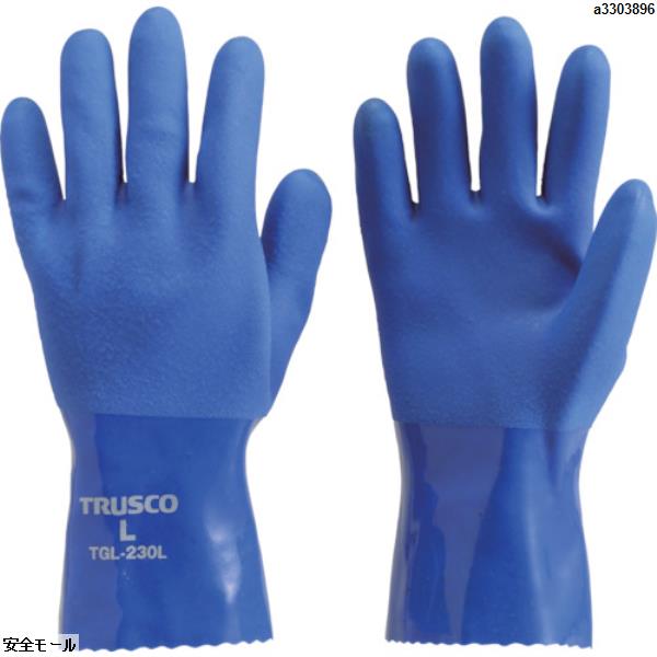 TRUSCO 耐油ビニール手袋 LLサイズ　TGL230LL　1双|保護具|工業用副資材A