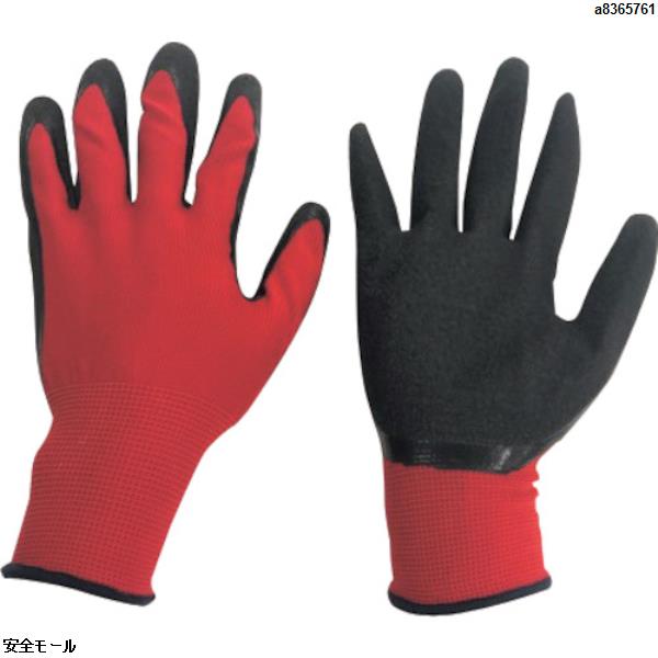 ミタニ 背抜き手袋パワーレッド(1P袋入)LL　220232　1双|保護具|工業用副資材A
