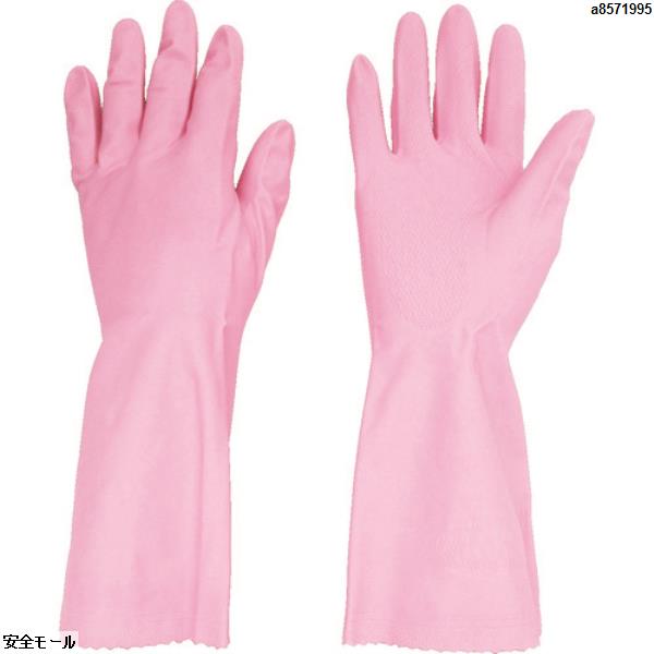 ビニスター 塩化ビニール手袋 トワローブフルール中あつ手 ピンク M　755M　1双|保護具|工業用副資材A