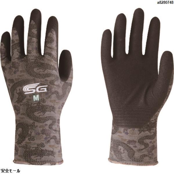 トワロン ニトリル背抜き手袋 SG-A047 ドラゴングレー M　SGA047M　1双|保護具|工業用副資材A