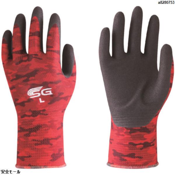 トワロン ニトリル背抜き手袋 SG-A001 ミリタリーレッド L　SGA001L　1双|保護具|工業用副資材A