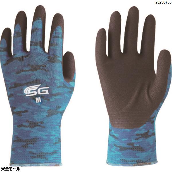トワロン ニトリル背抜き手袋 SG-A002 ミリタリーブルー M　SGA002M　1双|保護具|工業用副資材A
