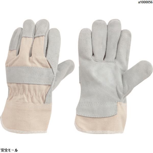 トワロン 牛床革手袋 K-100(帆布革手)　456　1双|保護具|工業用副資材A
