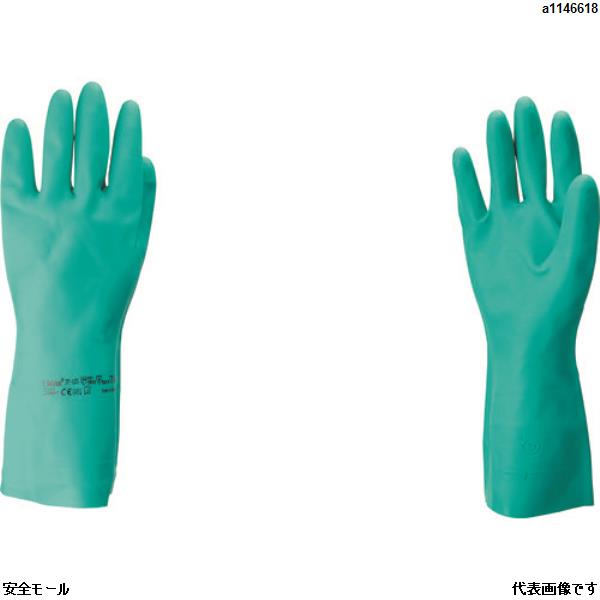 アンセル 耐油・耐薬品ニトリル手袋 アルファテック ソルベックス 中厚手 37-175 Sサイズ　371757　1双|保護具|工業用副資材A