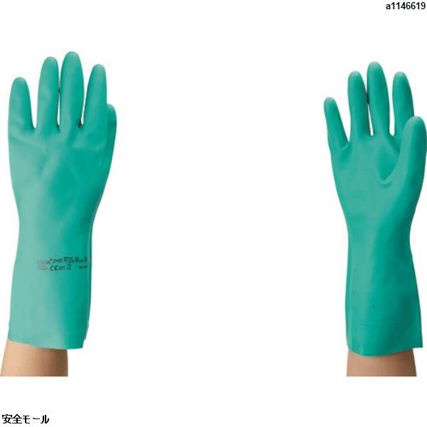 アンセル 耐油・耐薬品ニトリル手袋 アルファテック ソルベックス 中厚手 37-175 Mサイズ　371758　1双|保護具|工業用副資材A