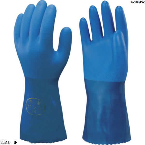 ショーワ 塩化ビニール手袋 No660耐油ロングビニローブ Mサイズ　NO660M　1双|保護具|工業用副資材A