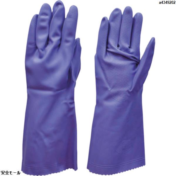 ダンロップ ビニール厚手 2双組 M バイオレット　8672　1Pk|保護具|工業用副資材A
