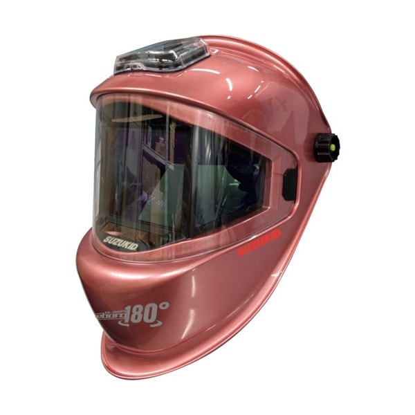 SUZUKID 自動遮光溶接面 アイボーグ180°ロゼ EB-300PW/R|溶接面|溶接用品