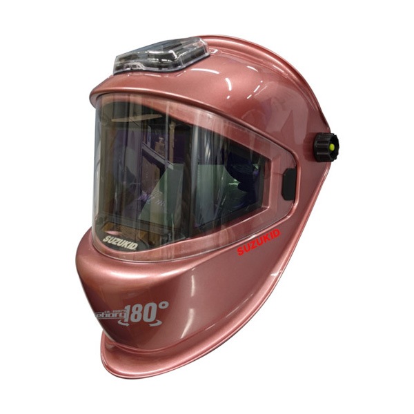 SUZUKID 自動遮光溶接面 アイボーグ180°ロゼヘルメット取付アダプタ付 EB-300PWRH|溶接面|溶接用品