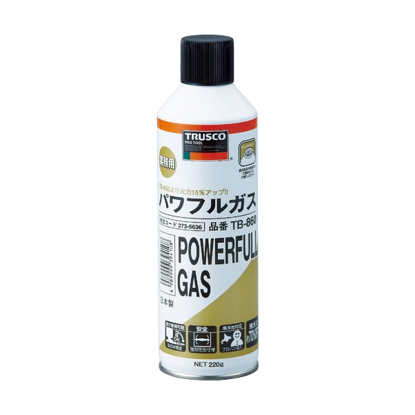 TRUSCO パワフルトーチ 替ガスボンベ 寒冷地対応品 TB-860|ガストーチ|溶接用品