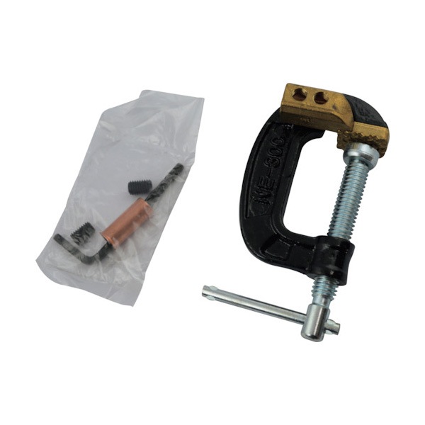 SUZUKID アースクリップ 万力型 300A P-49|電気溶接用品|溶接用品