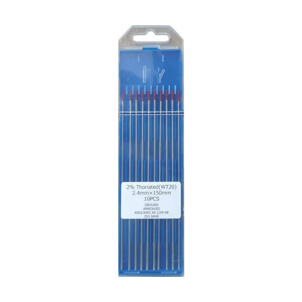 マイト トリウム入電極2.4mm×150mm(10本) WT20-2.4|電気溶接用品|溶接用品