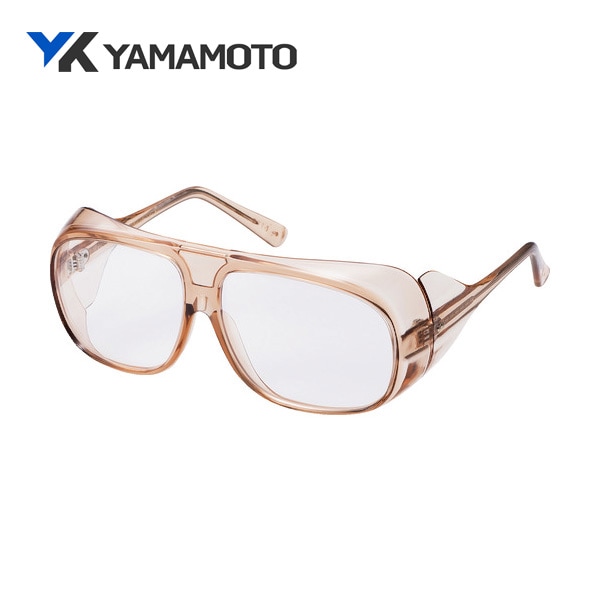 YAMAMOTO 二眼型保護メガネ(フレームタイプ) PET セーフティグラス 中型ワイドタイプ YS-190B|保護メガネ|ゴーグルなどの保護メガネ