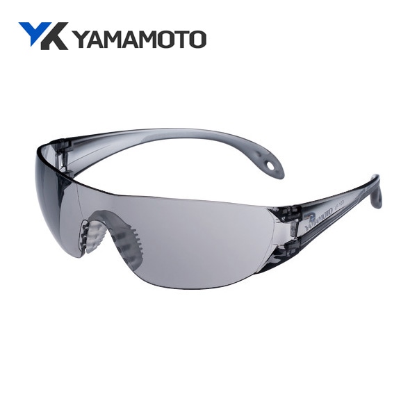 YAMAMOTO 一眼型セーフティグラス レンズ色スモーク テンプルカラーライトスモーク LF-103|保護メガネ|ゴーグルなどの保護メガネ