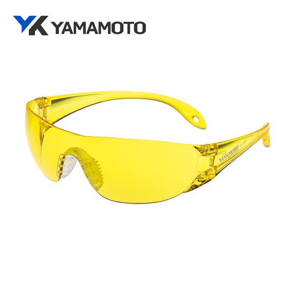 YAMAMOTO 一眼型セーフティグラス レンズ色イエロー テンプルカラーイエロー LF-104|保護メガネ|ゴーグルなどの保護メガネ