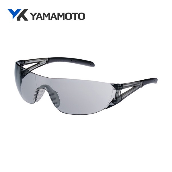 YAMAMOTO 一眼型セーフティグラス レンズ色スモーク テンプルカラーライトスモーク LF-202|保護メガネ|ゴーグルなどの保護メガネ