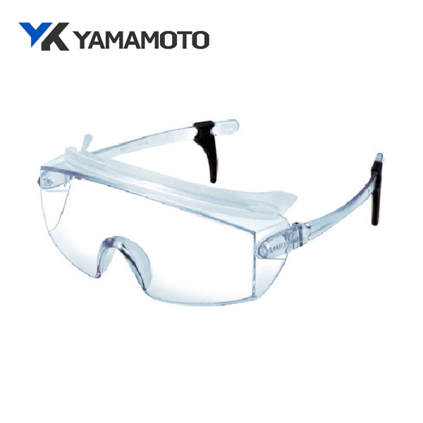 YAMAMOTO 一眼型セーフティグラス レンズ色クリア テンプルカラークリア フレーム色ブルー SN-735 CLA|保護メガネ|ゴーグルなどの保護メガネ