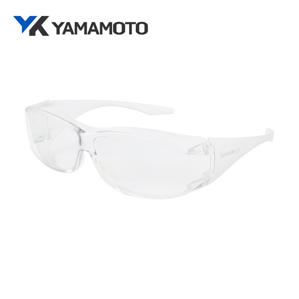 YAMAMOTO 二眼型保護メガネ(フィットタイプ) レンズ色/テンプルカラー:クリア YX-520|保護メガネ|ゴーグルなどの保護メガネ