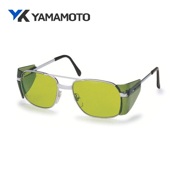 YAMAMOTO 二眼型遮光メガネ レンズ色グリーン YM-2-1.7|保護メガネ|ゴーグルなどの保護メガネ