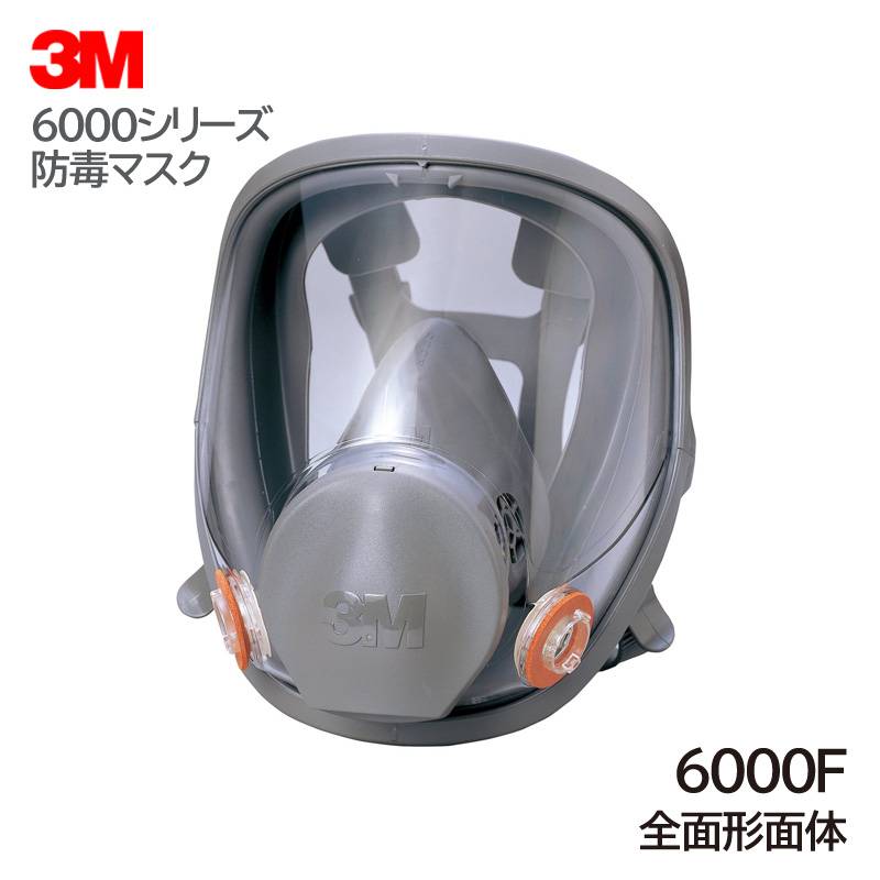 3M 防毒マスク 全面形面体 日本 国家検定合格 6000F | 保護マスク,防毒