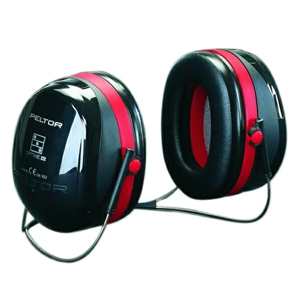 PELTOR イヤーマフ Optime3 H540B 遮音 NRR 29dB ネックハンド | 騒音
