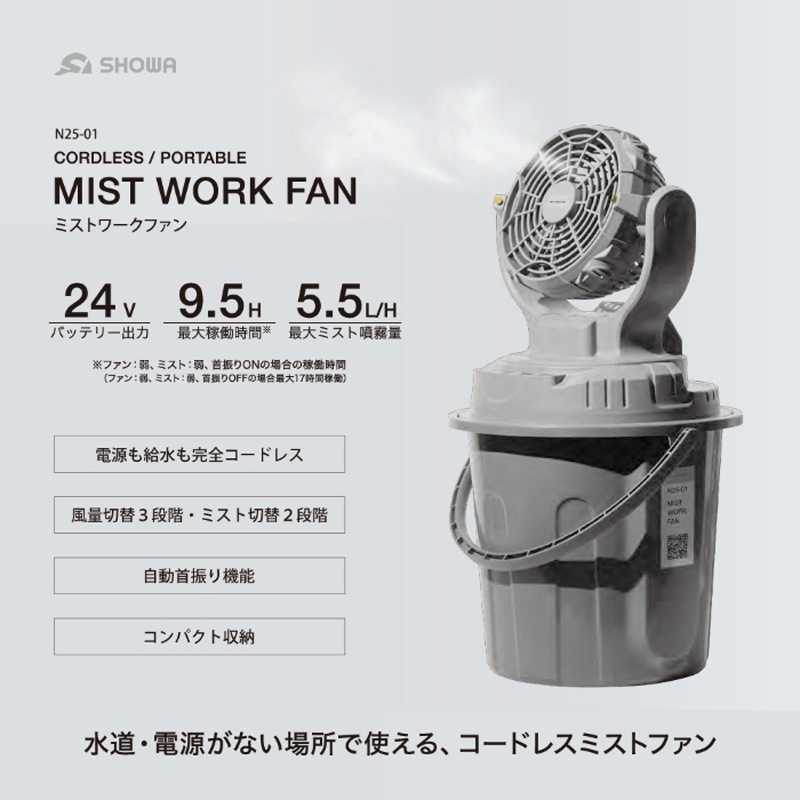 SHOWA �ߥ����դ������� �ߥ��ȥ���ե��� N25-01 (�Хåƥ꡼��/�����ɥ쥹/�󿶤굡ǽ/�뤵�к�)