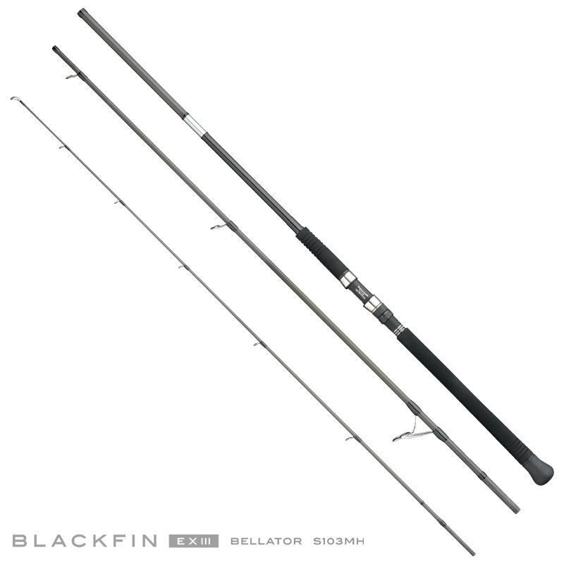 アピア シーバスロッド BLACKFIN(ブラックフィン) ExIII ベラトール S103MH  S103MH BLACKFIN EX3 BELLATOR S103MH | ロッド,ブラックフィンシーバス
