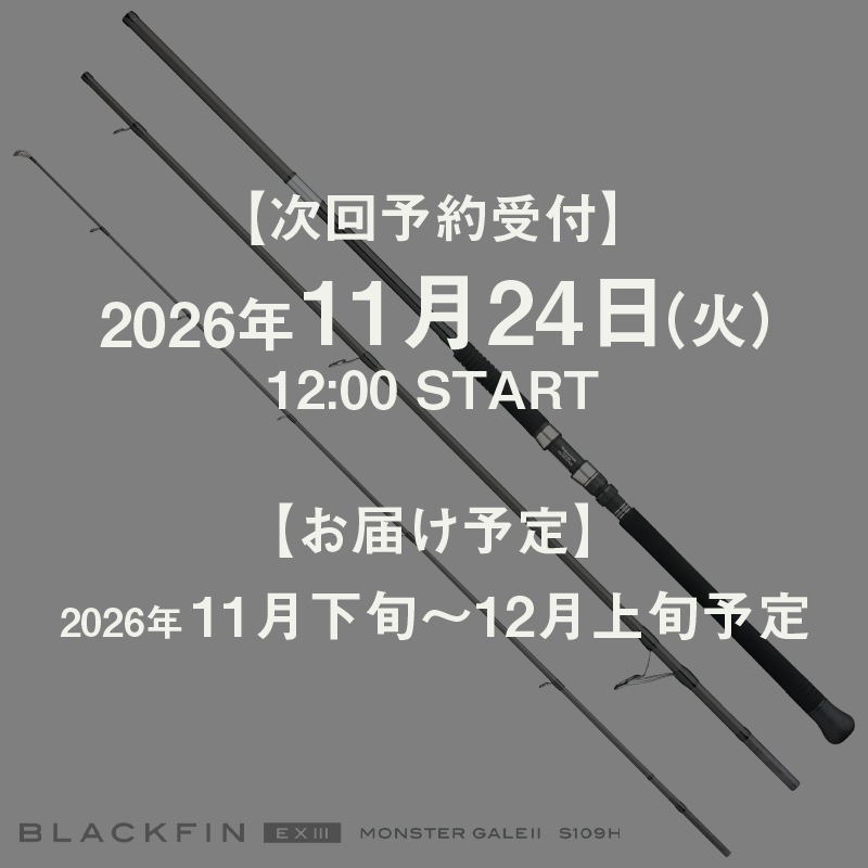 BLACKFIN EX3 MONSTER GALEII S109H | ロッド,ブラックフィンシーバス
