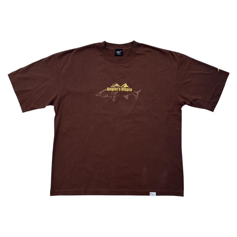 AU SEABASS ワイド Tシャツ BROWN
