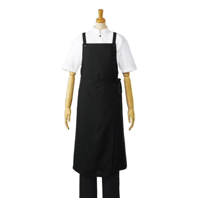 エプロンドレス 撥水 AS-5288  アルベ 飲食店・サービス [ブラック]【取り寄せ品】