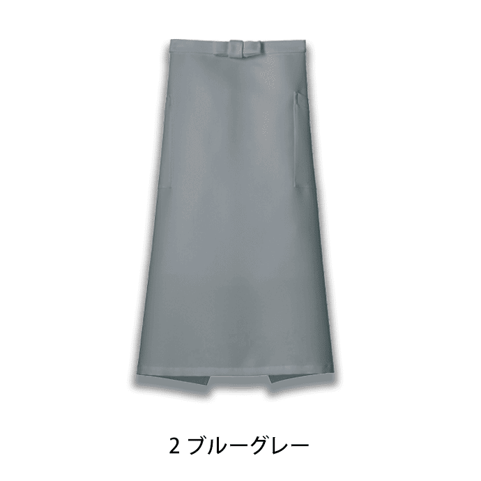 ソムリエエプロン 腰下エプロン ロング丈 72cm 静電気防止 退色防止 FK7165 フェイスミックス レストラン ホテル 飲食店 [全12色]【取り寄せ】